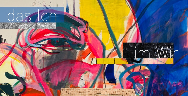 buntes Geschicht mit dem Schriftzug das Ich im Wir